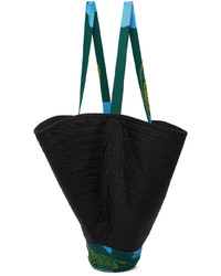 schwarze Shopper Tasche aus Segeltuch von Bloke