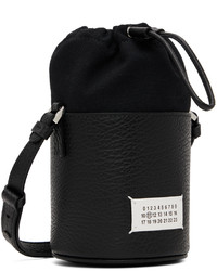 schwarze Shopper Tasche aus Segeltuch von Maison Margiela