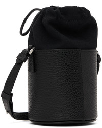 schwarze Shopper Tasche aus Segeltuch von Maison Margiela