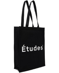 schwarze Shopper Tasche aus Segeltuch von Études