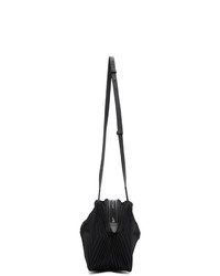 schwarze Shopper Tasche aus Segeltuch von Issey Miyake