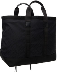schwarze Shopper Tasche aus Segeltuch von Moncler