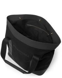 schwarze Shopper Tasche aus Segeltuch von Balenciaga