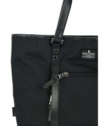 schwarze Shopper Tasche aus Segeltuch von Makavelic