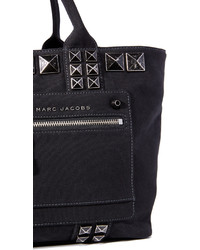 schwarze Shopper Tasche aus Segeltuch von Marc Jacobs