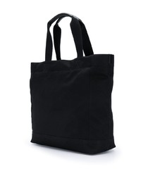 schwarze Shopper Tasche aus Segeltuch von Saint Laurent