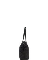 schwarze Shopper Tasche aus Segeltuch von Comma