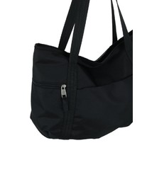 schwarze Shopper Tasche aus Segeltuch von EMILY & NOAH