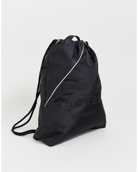 schwarze Shopper Tasche aus Segeltuch von Fiorelli