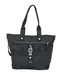 schwarze Shopper Tasche aus Segeltuch von George Gina & Lucy