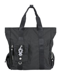 schwarze Shopper Tasche aus Segeltuch von George Gina & Lucy