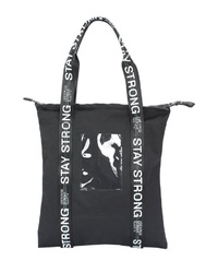 schwarze Shopper Tasche aus Segeltuch von George Gina & Lucy