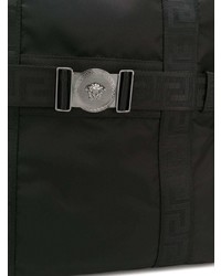 schwarze Shopper Tasche aus Segeltuch von Versace