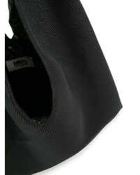 schwarze Shopper Tasche aus Segeltuch von MM6 MAISON MARGIELA