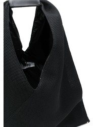 schwarze Shopper Tasche aus Segeltuch von MM6 MAISON MARGIELA
