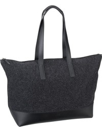 schwarze Shopper Tasche aus Segeltuch von Jost