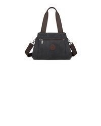 schwarze Shopper Tasche aus Segeltuch von KONO