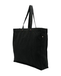 schwarze Shopper Tasche aus Segeltuch von Vyner Articles