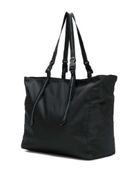 schwarze Shopper Tasche aus Segeltuch von Prada