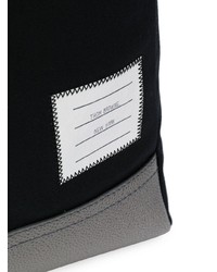 schwarze Shopper Tasche aus Segeltuch von Thom Browne