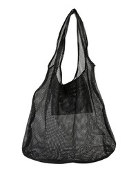 schwarze Shopper Tasche aus Segeltuch von Mae & Ivy