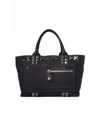 schwarze Shopper Tasche aus Segeltuch von Marc Jacobs