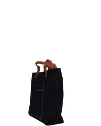 schwarze Shopper Tasche aus Segeltuch von Margelisch
