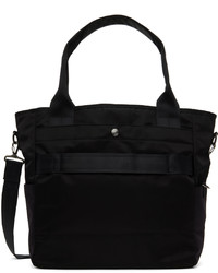schwarze Shopper Tasche aus Segeltuch von Master-piece Co