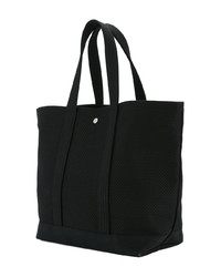 schwarze Shopper Tasche aus Segeltuch von Cabas