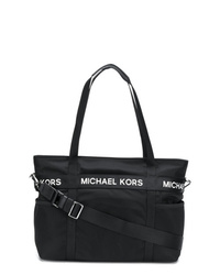 schwarze Shopper Tasche aus Segeltuch von MICHAEL Michael Kors