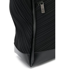 schwarze Shopper Tasche aus Segeltuch von Pleats Please By Issey Miyake