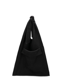 schwarze Shopper Tasche aus Segeltuch von Raf Simons