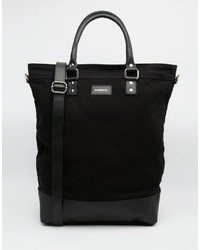 schwarze Shopper Tasche aus Segeltuch von SANDQVIST