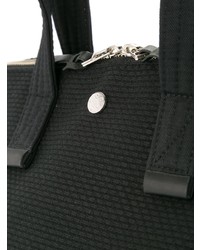schwarze Shopper Tasche aus Segeltuch von Cabas