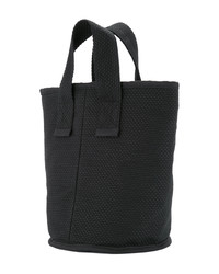 schwarze Shopper Tasche aus Segeltuch von Cabas