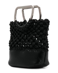 schwarze Shopper Tasche aus Segeltuch von Proenza Schouler
