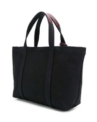 schwarze Shopper Tasche aus Segeltuch von Tila March