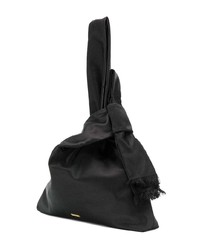 schwarze Shopper Tasche aus Segeltuch von Tory Burch
