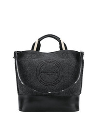 schwarze Shopper Tasche aus Segeltuch von Sonia Rykiel