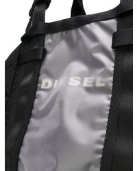 schwarze Shopper Tasche aus Segeltuch von Diesel