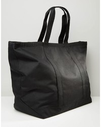 schwarze Shopper Tasche aus Segeltuch von Herschel