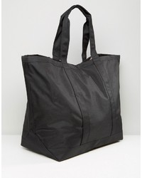 schwarze Shopper Tasche aus Segeltuch von Herschel
