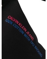 schwarze Shopper Tasche aus Segeltuch von Calvin Klein Jeans