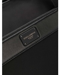 schwarze Shopper Tasche aus Segeltuch von Dolce & Gabbana
