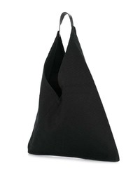 schwarze Shopper Tasche aus Segeltuch von Cabas