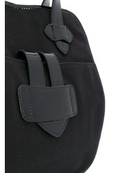 schwarze Shopper Tasche aus Segeltuch von Tila March