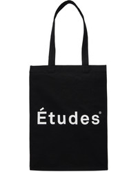 schwarze Shopper Tasche aus Segeltuch von Études