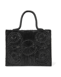 schwarze Shopper Tasche aus Stroh von Sophie Anderson