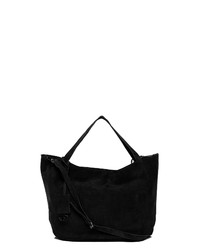 schwarze Shopper Tasche aus Wildleder von BACCINI