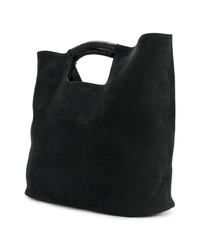 schwarze Shopper Tasche aus Wildleder von Simon Miller